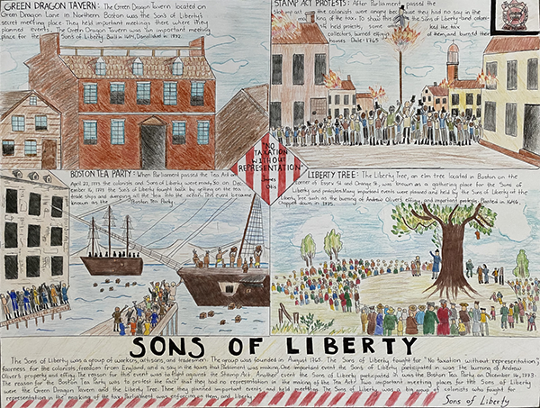 Sons of Liberty Historical Themed First Place Entry 2021